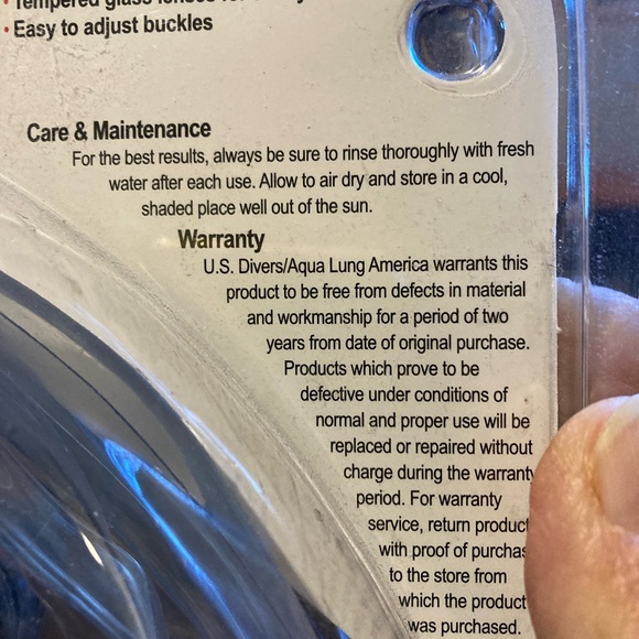 U.S. Divers advanced adult diving mask - Picture 7 of 9